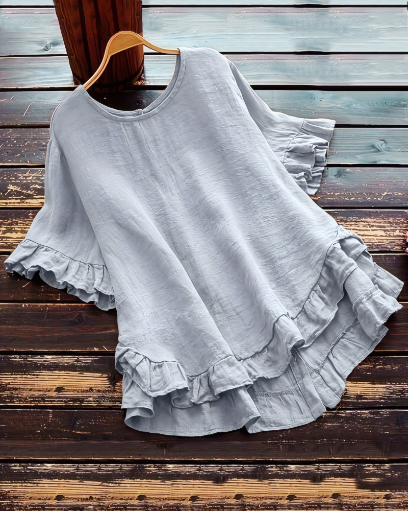 Left On Read Ruffle Top