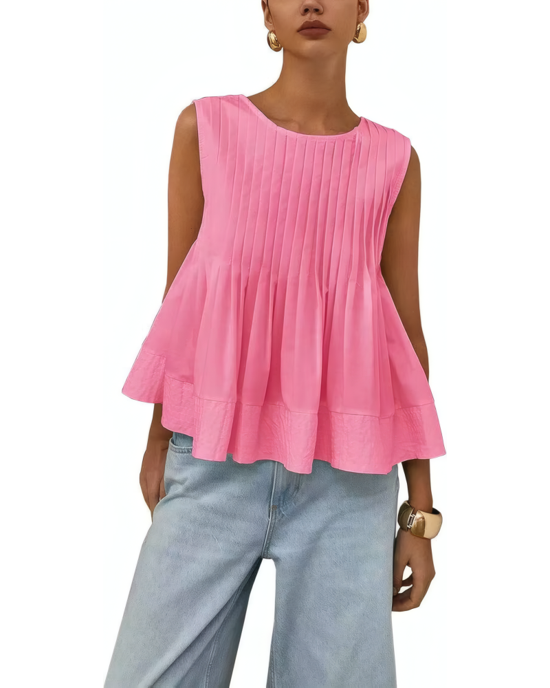 Soft Pleat Swing Top