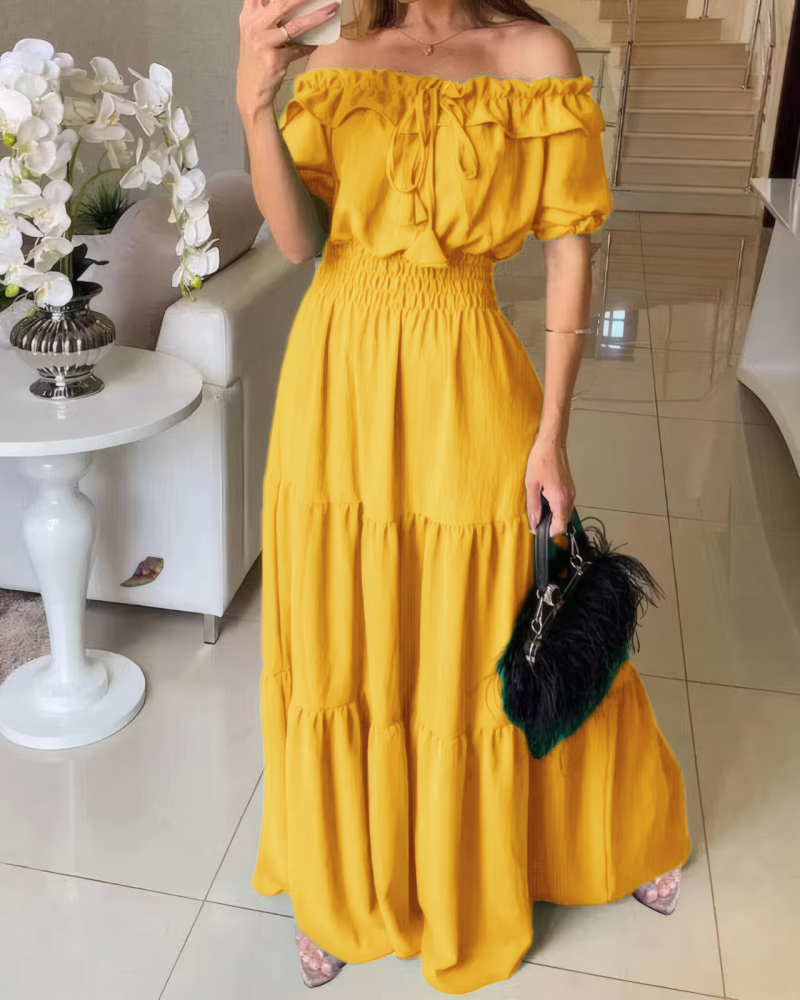 Elena Puff Sleeve Dress