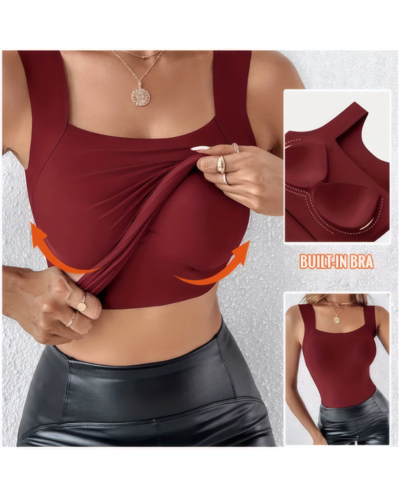 Tank Top with Built in Bra