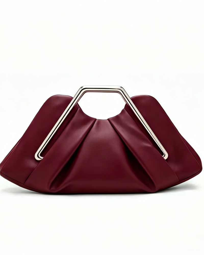 Velvet Hour Pleated Clutch