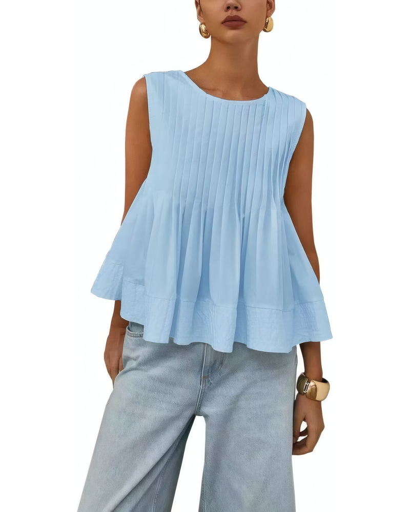 Soft Pleat Swing Top