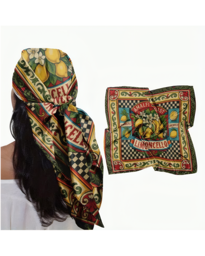 Vintage Press Silk Scarf