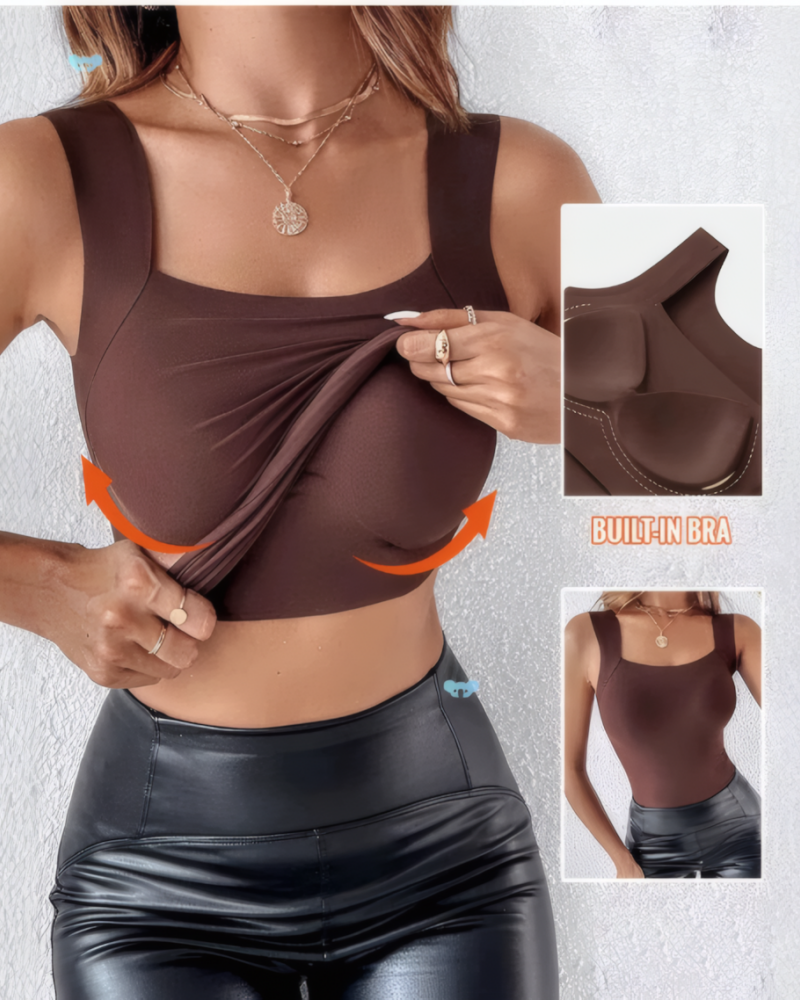 Tank Top with Built in Bra