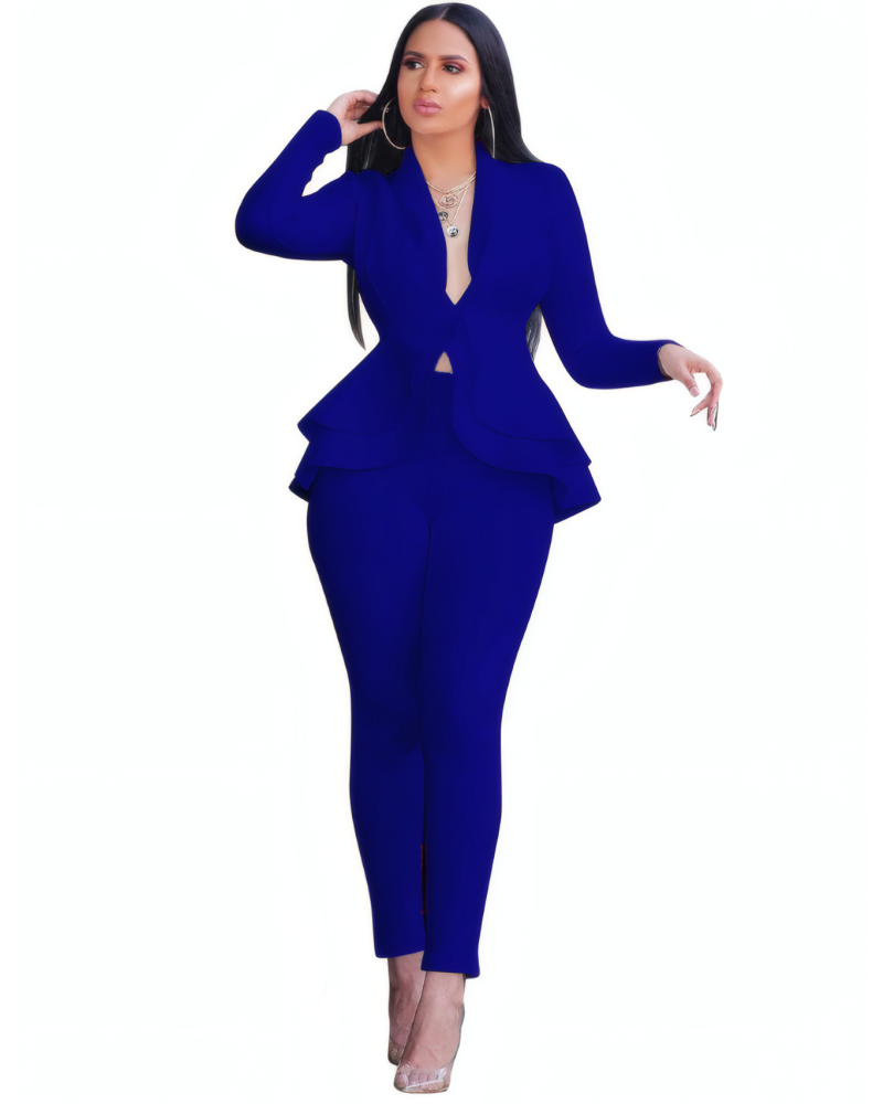 Penelope Scuba Peplum Set