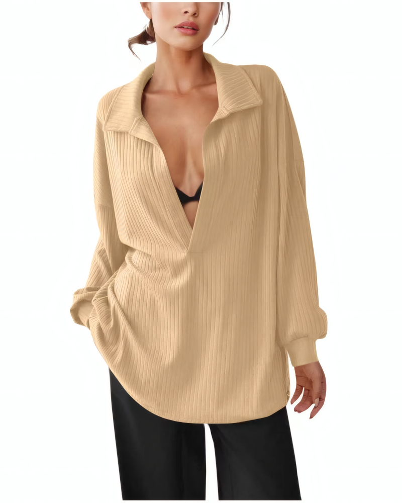 Deep V Pullover