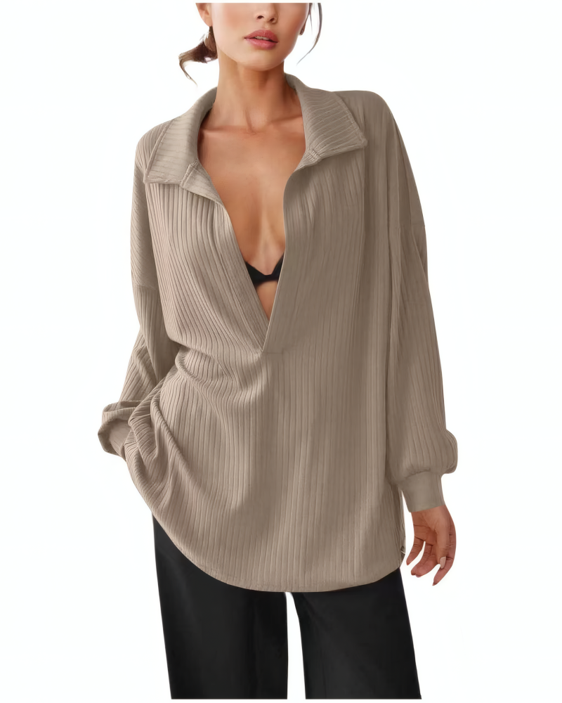Deep V Pullover