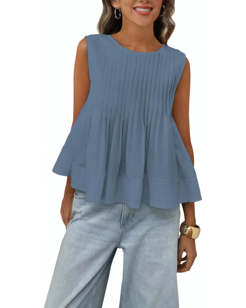 Soft Pleat Swing Top