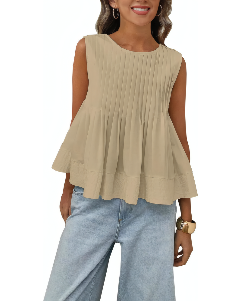 Soft Pleat Swing Top