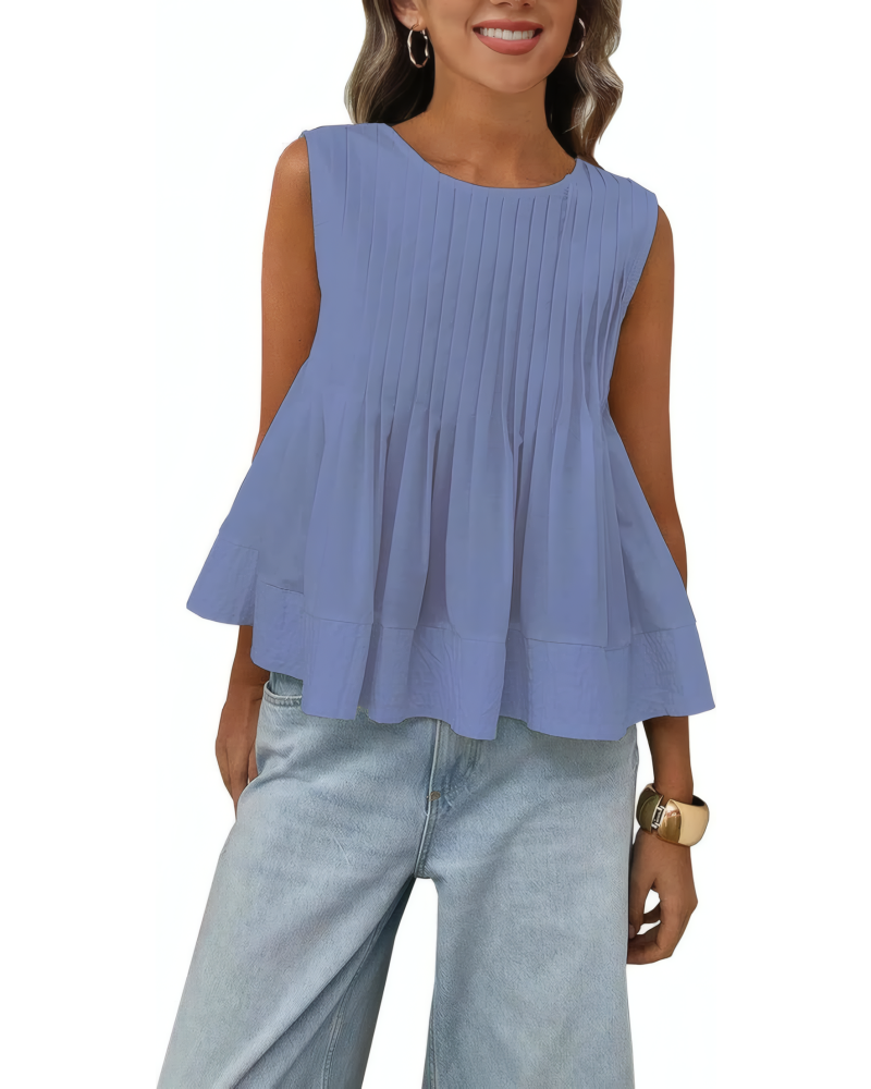 Soft Pleat Swing Top