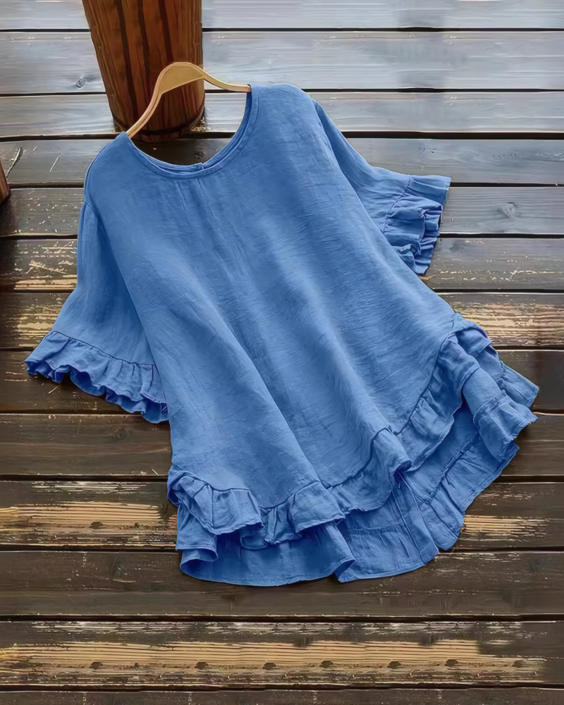 Left On Read Ruffle Top