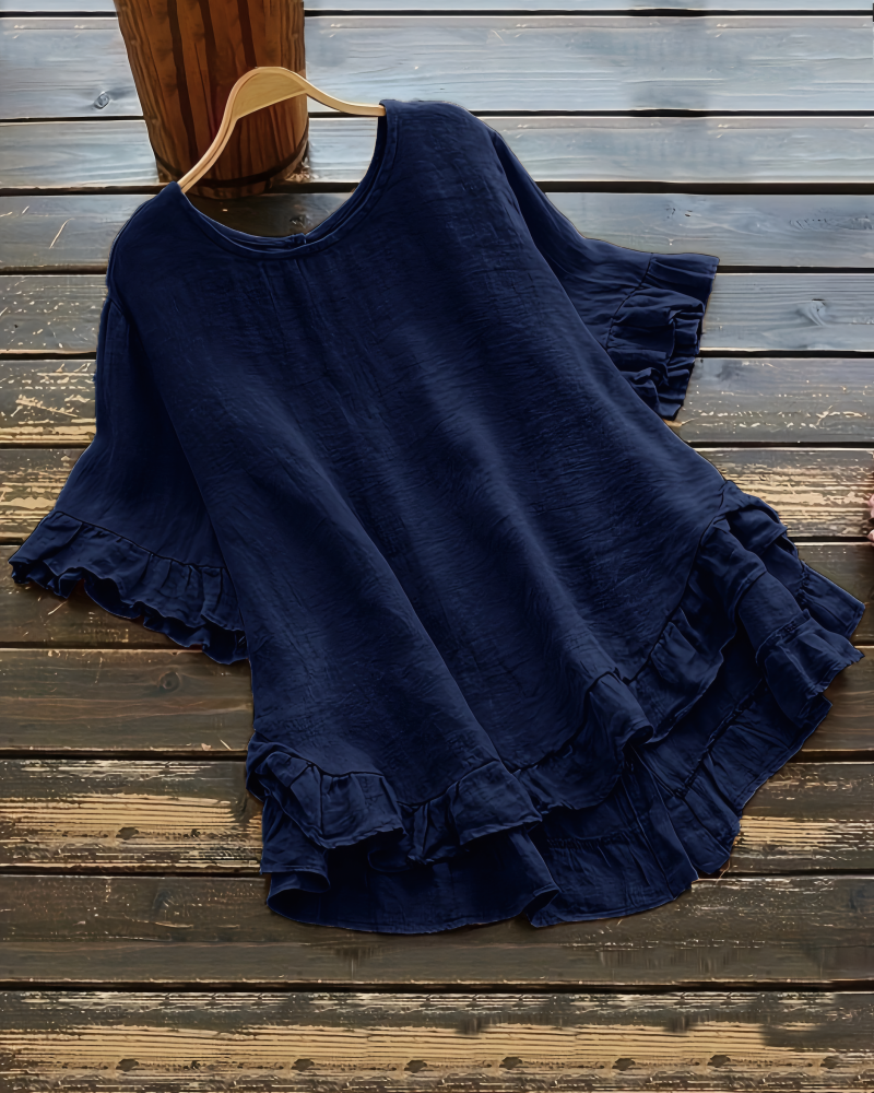 Left On Read Ruffle Top