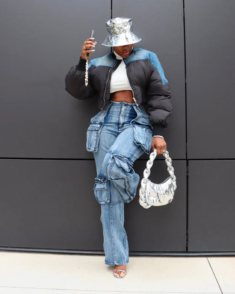 Zip & Go Cargo Jeans