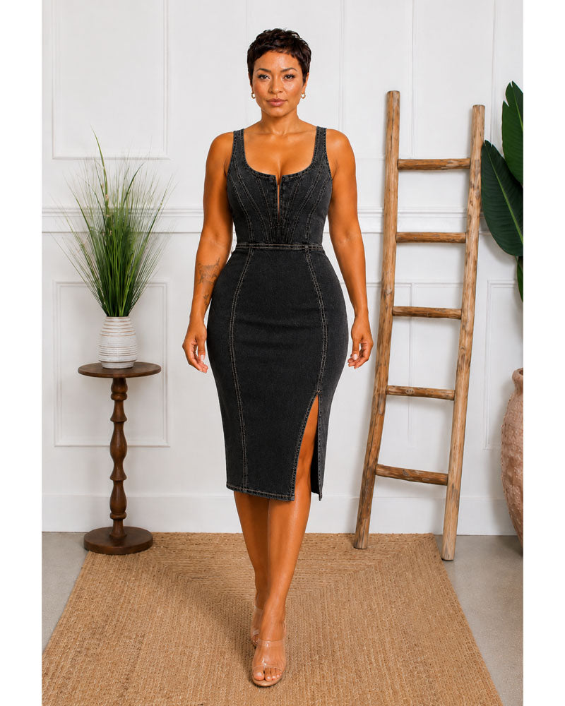 Santiago Denim Midi Dress