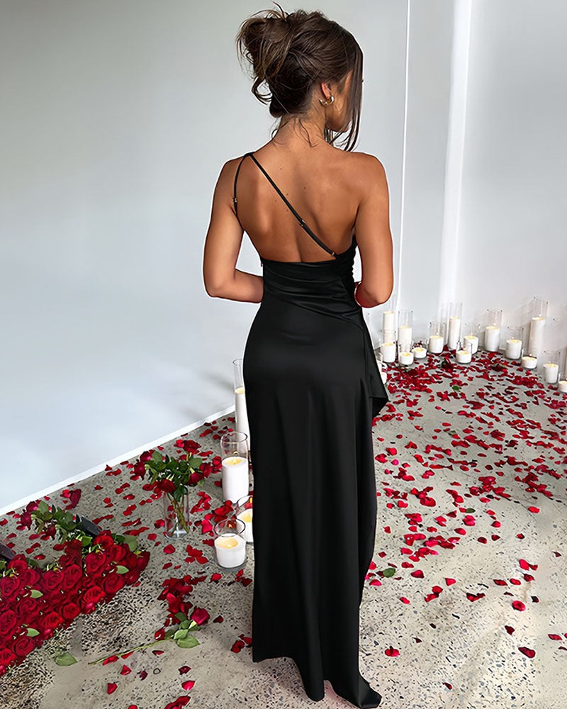 Satin Heat Maxi Dress