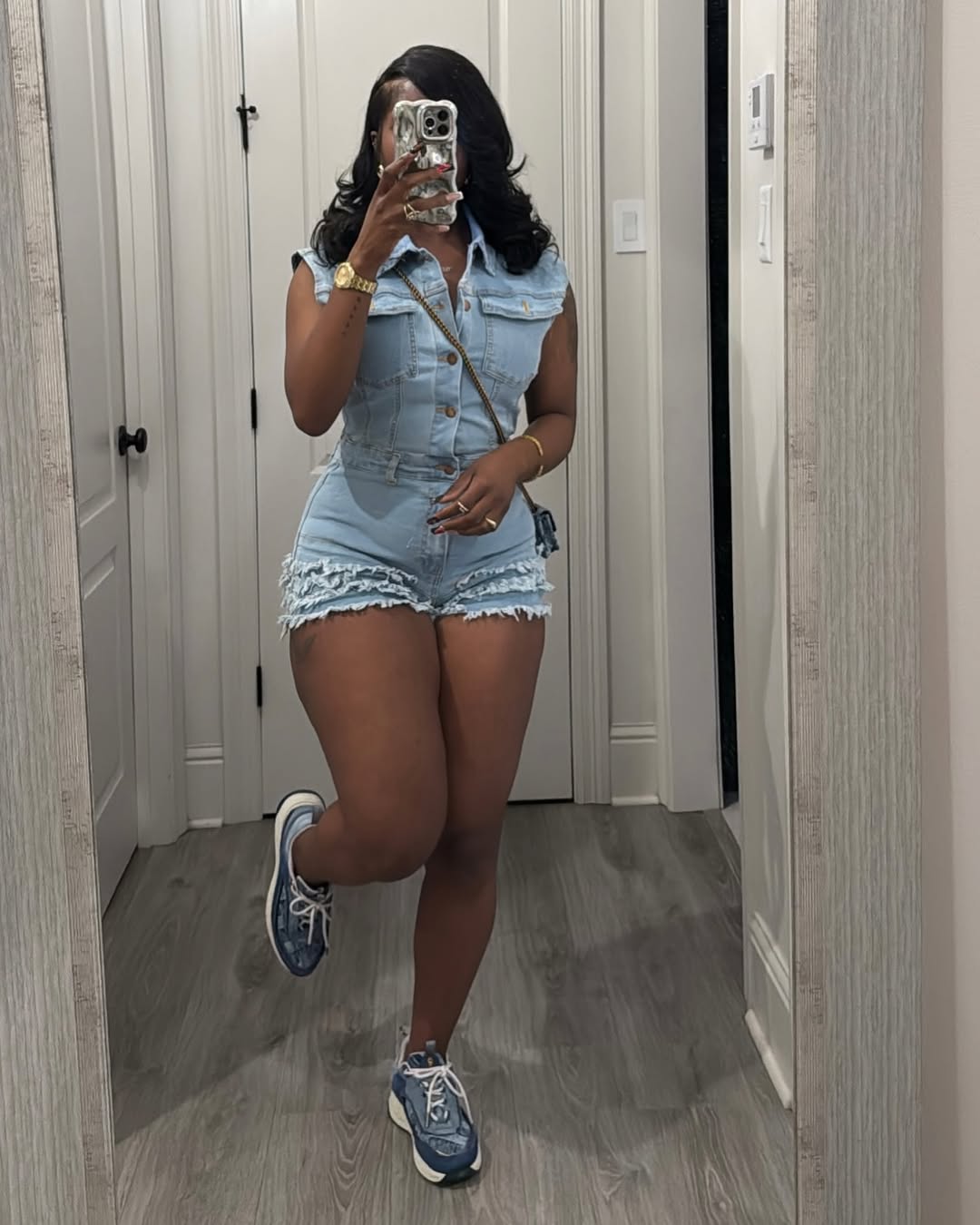 Lea Denim Romper