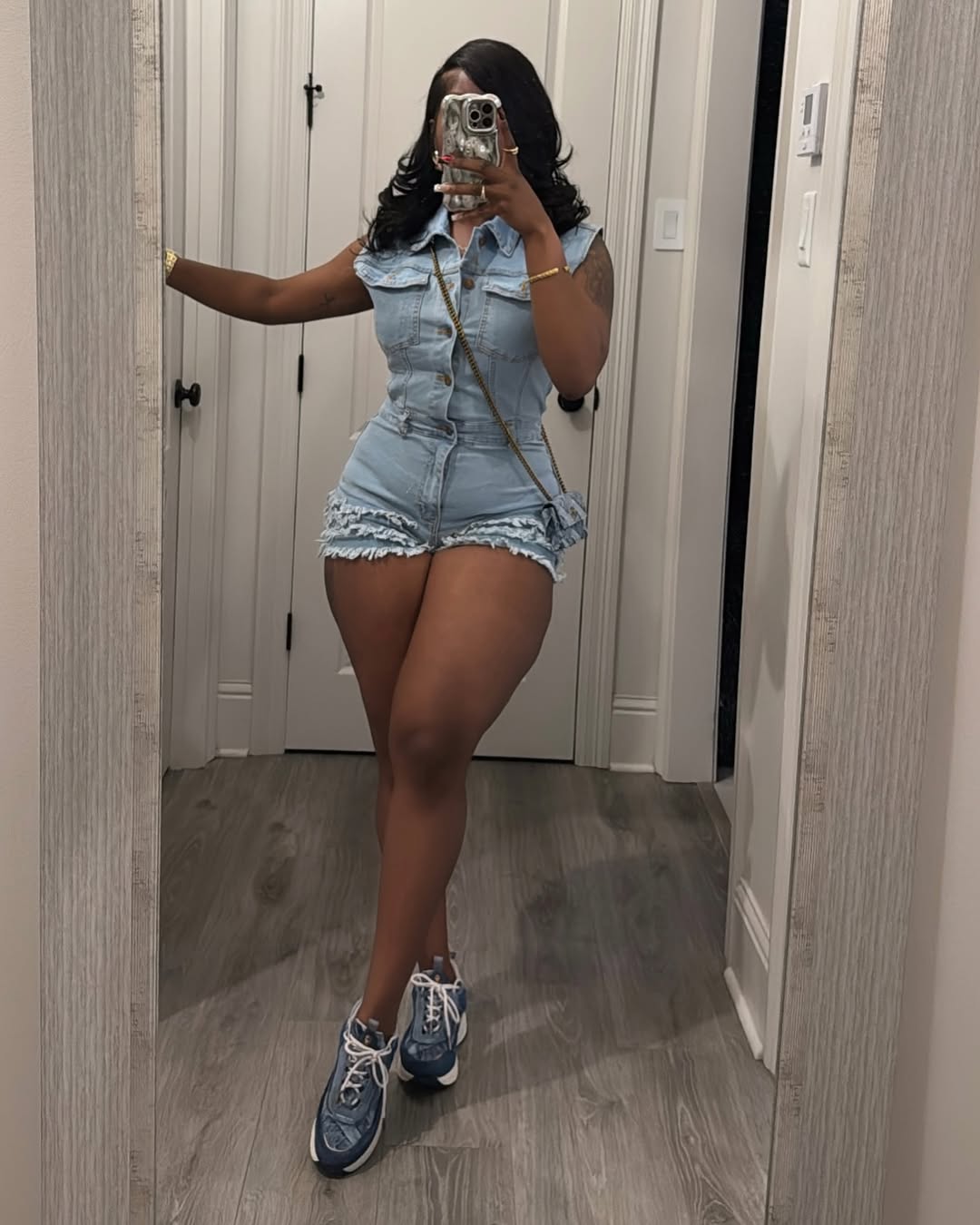 Lea Denim Romper