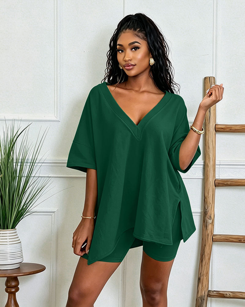 Serene Biker Short Set
