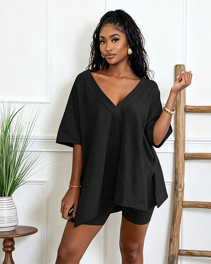 Serene Biker Short Set