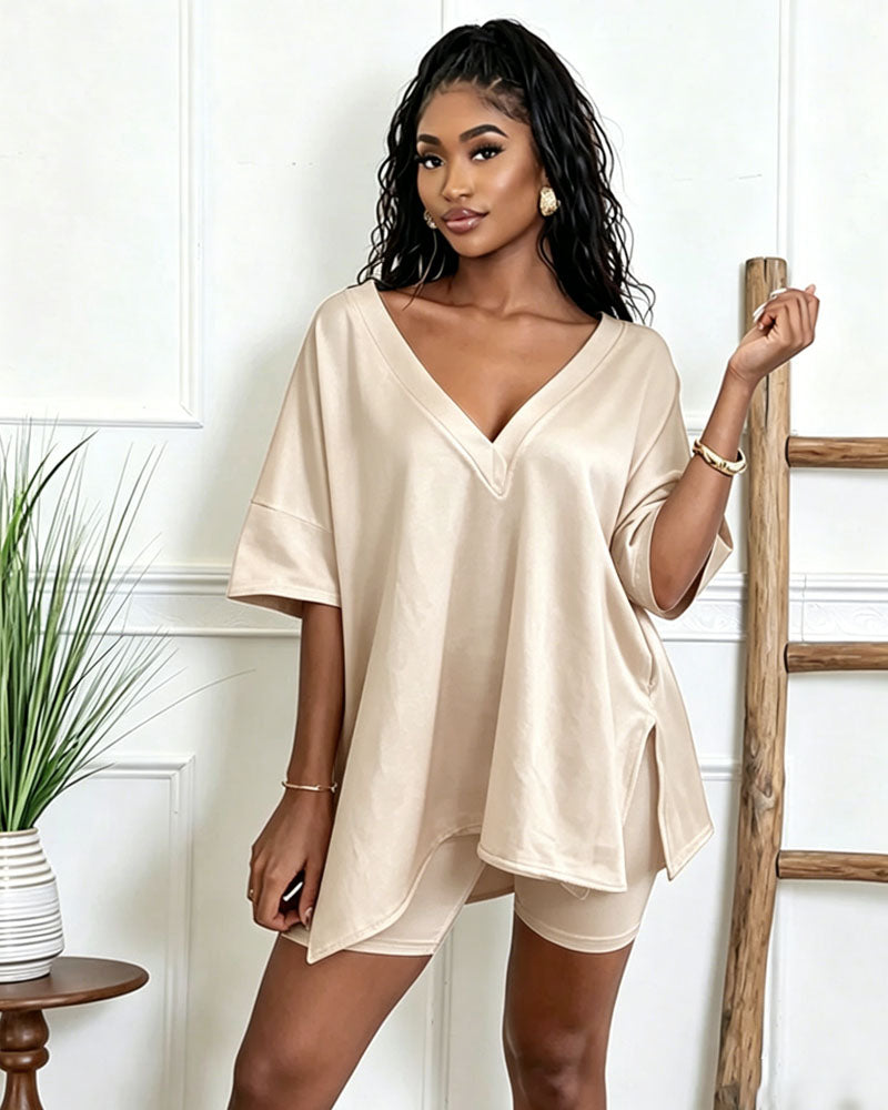 Serene Biker Short Set