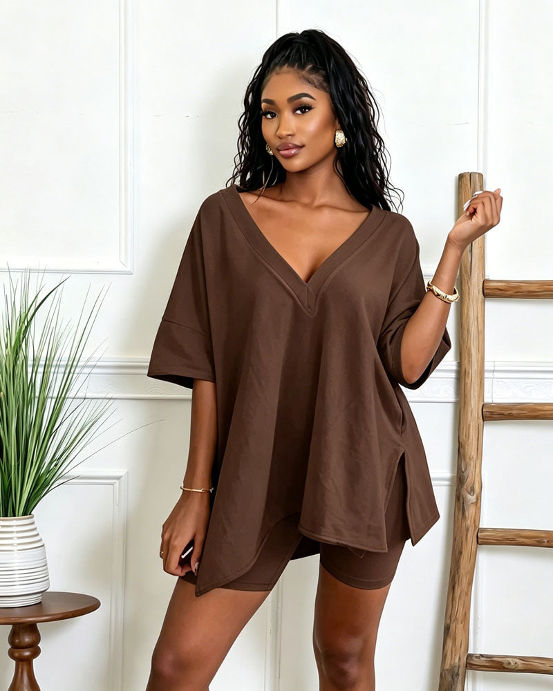 Serene Biker Short Set