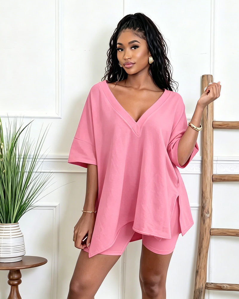 Serene Biker Short Set