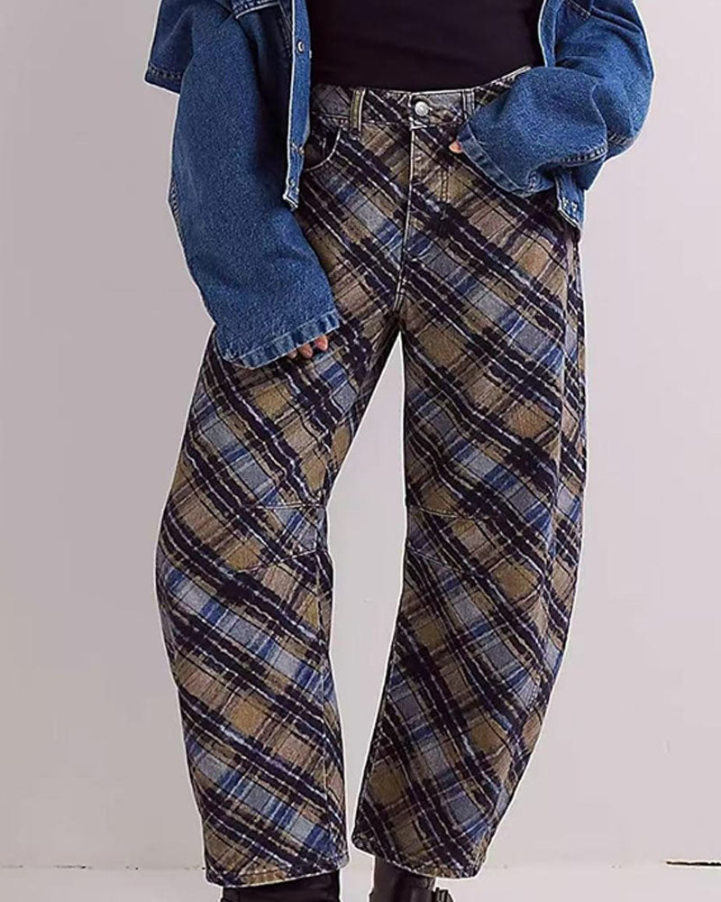 Sienna Paisley Barrel Jeans