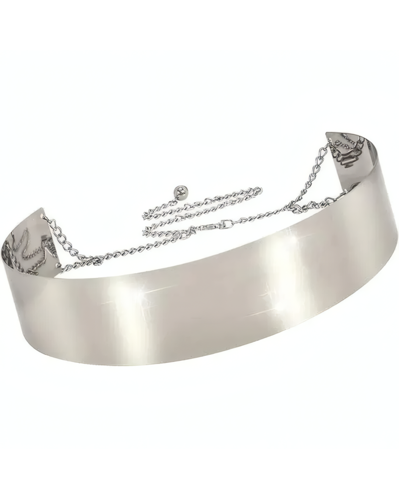 Golden Mirror Plate Belt