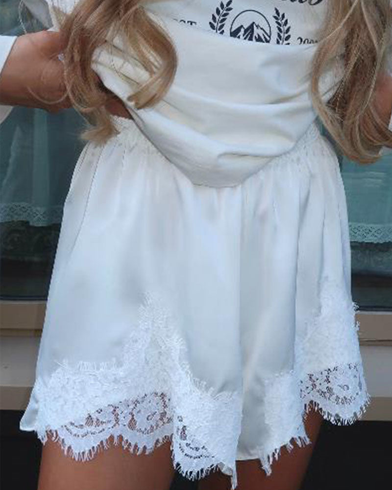 Soft Hour Lace Shorts