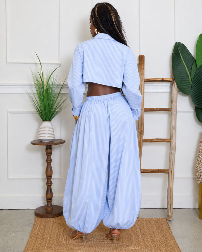 Soft Parade Striped Three-Piece Set