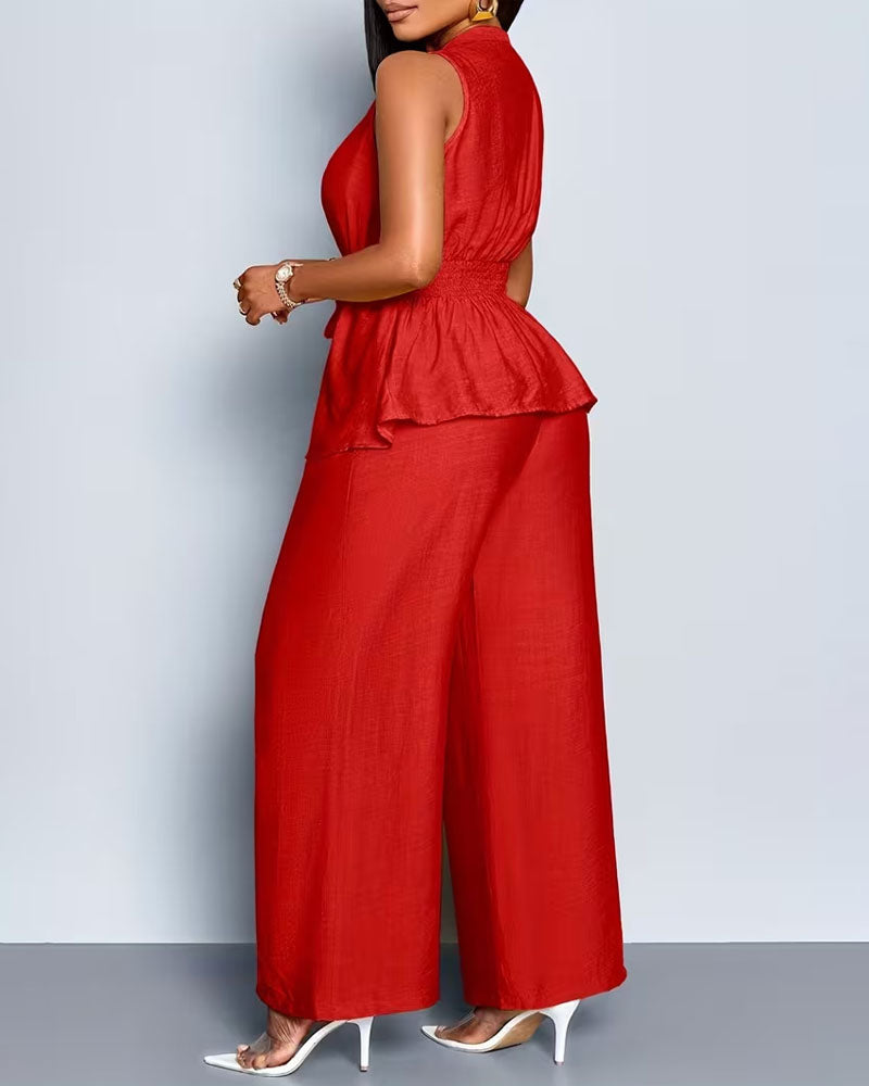 Soft Power Tie-Waist Pant Set