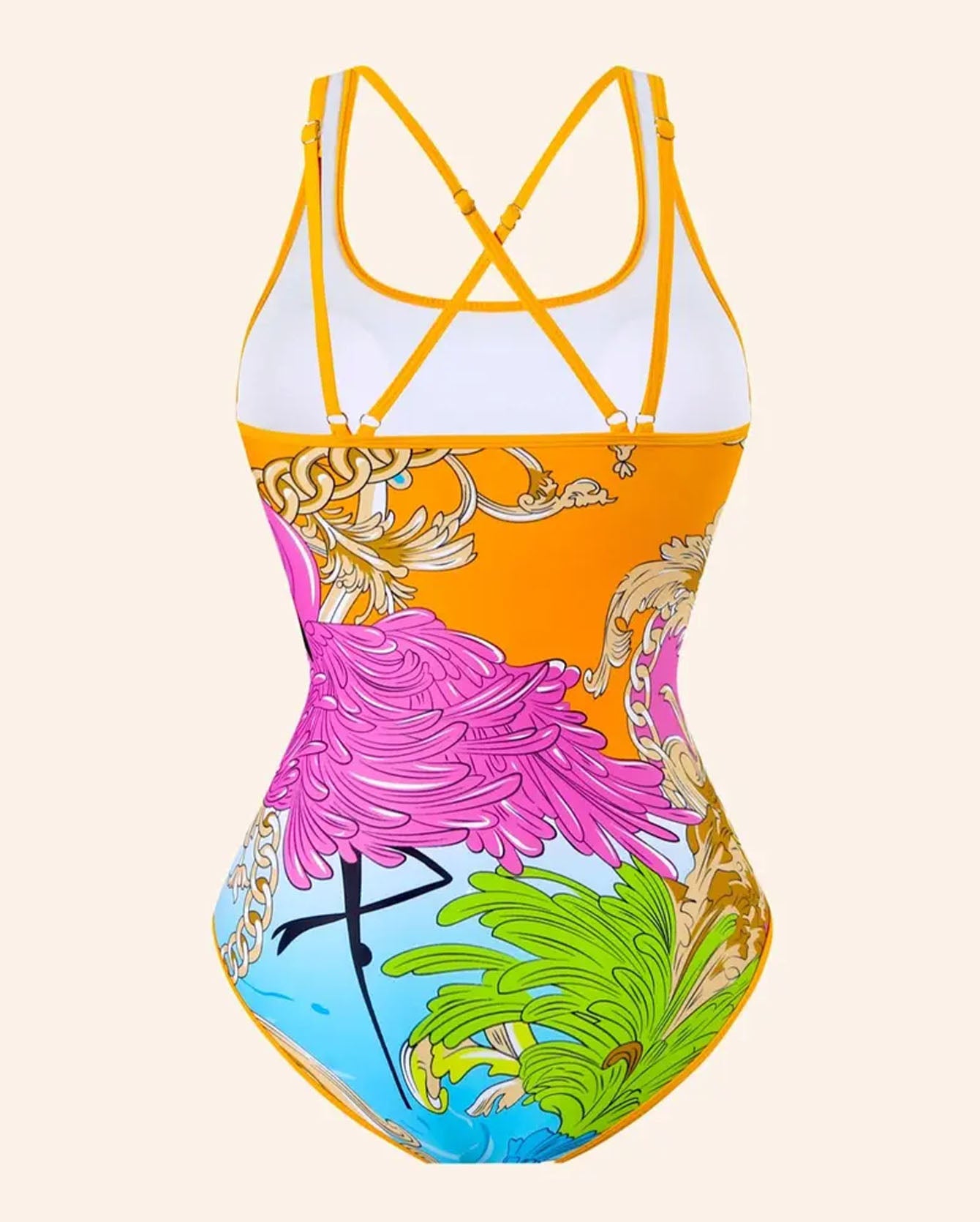 Solara Scarf-Print Swim Set