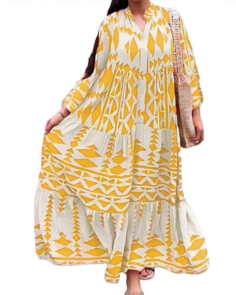 Spot Me Out Tiered Maxi Dress