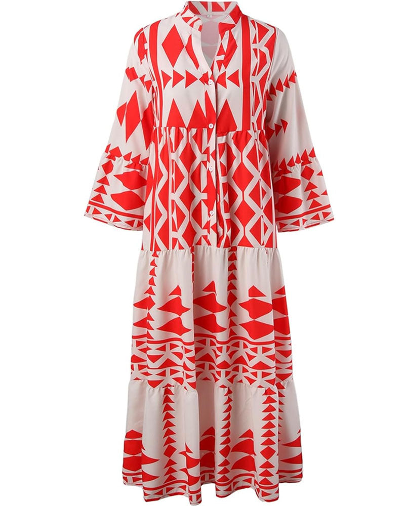 Spot Me Out Tiered Maxi Dress
