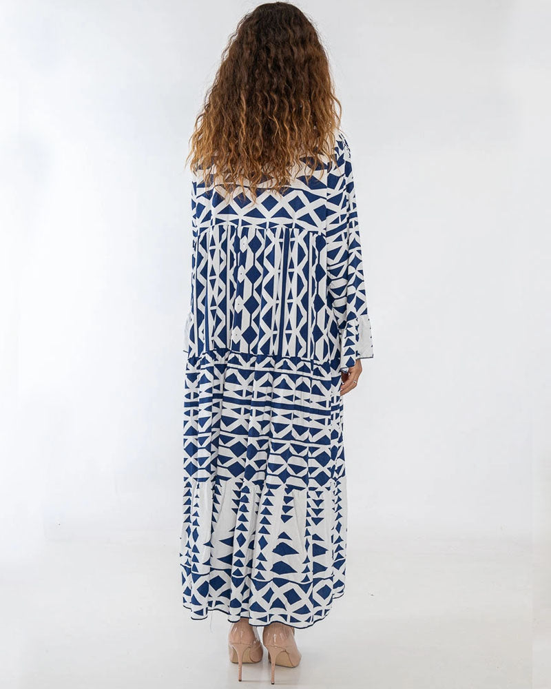 Spot Me Out Tiered Maxi Dress