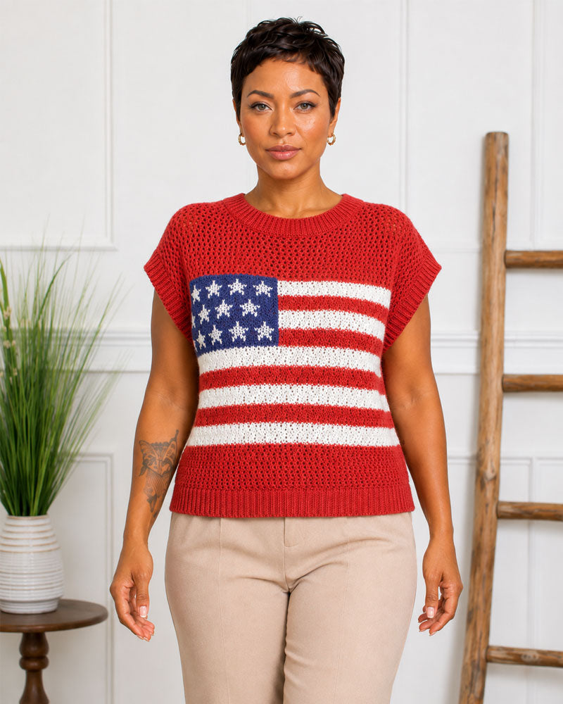 Stateside Open-Knit Pullover