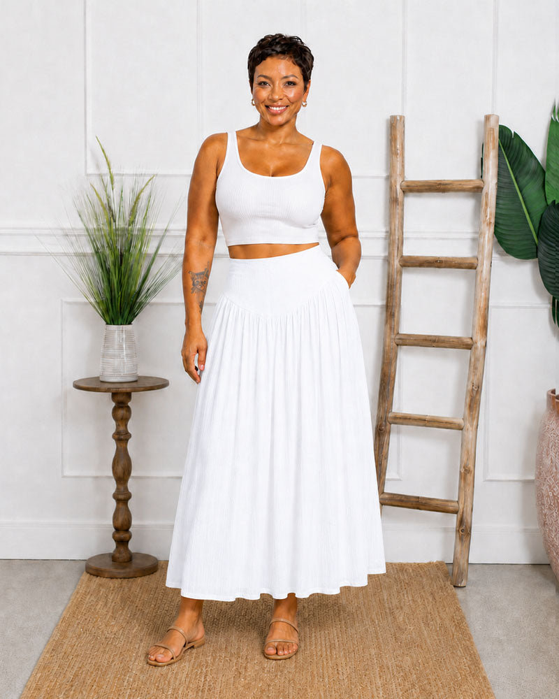 Still Moving A-Line Maxi Skirt