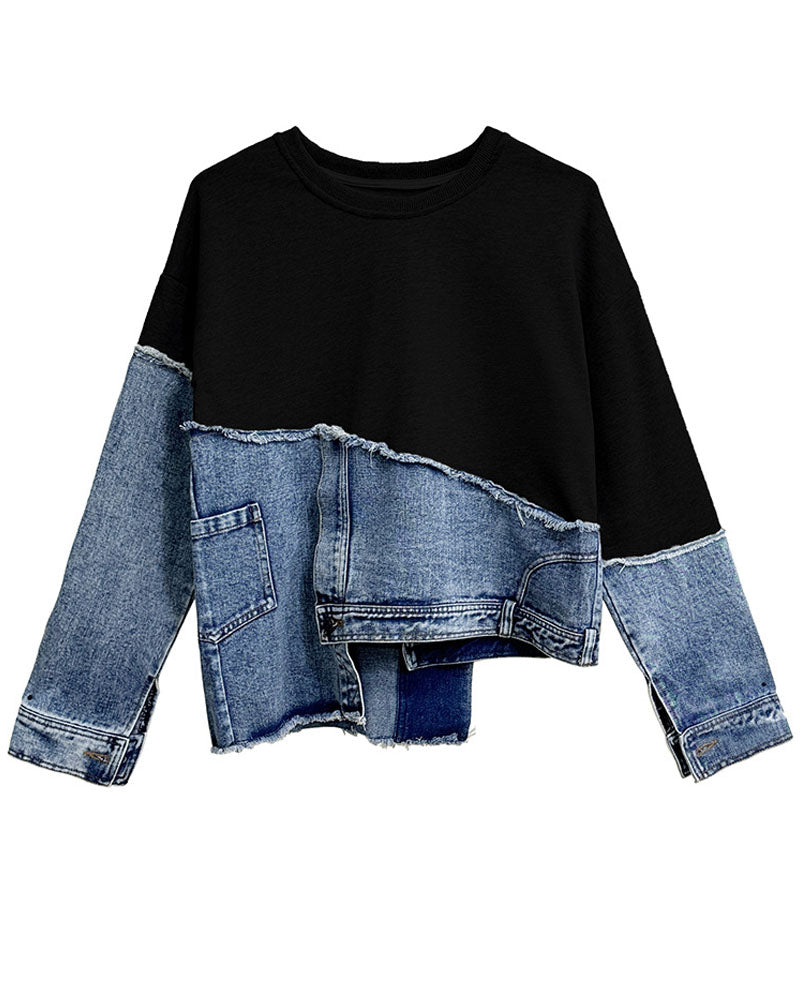 Just The Way Denim Sweatshirt