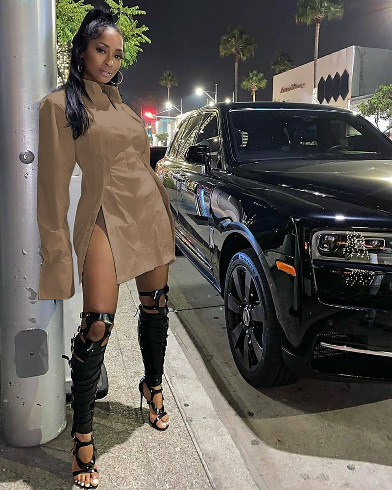 TAILORED MADE SHIRT DRESS/ TOP