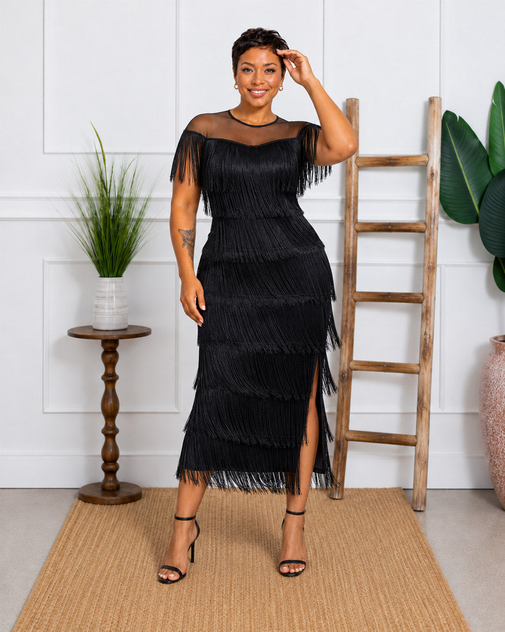 Take The Floor Tassel Maxi Dress