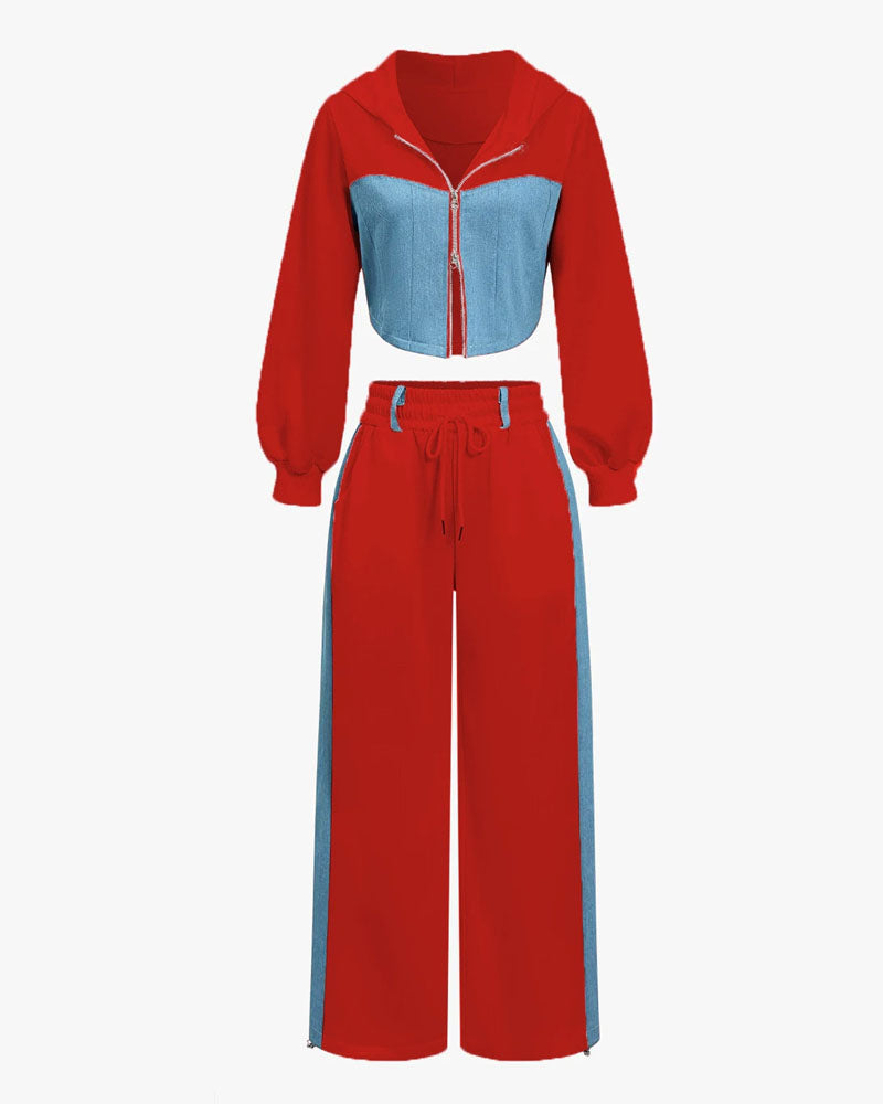 Tell You Later Denim Pant Set