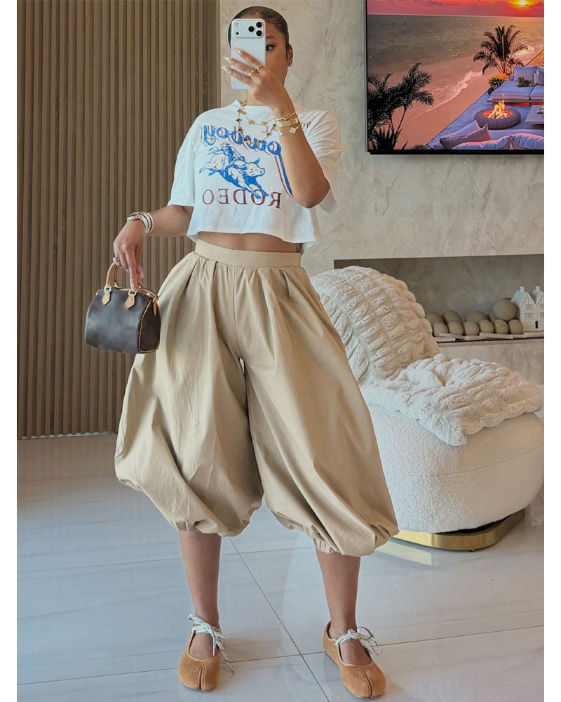 The Volume Move Balloon Capri Pants