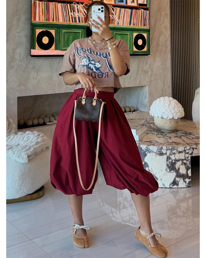 The Volume Move Balloon Capri Pants