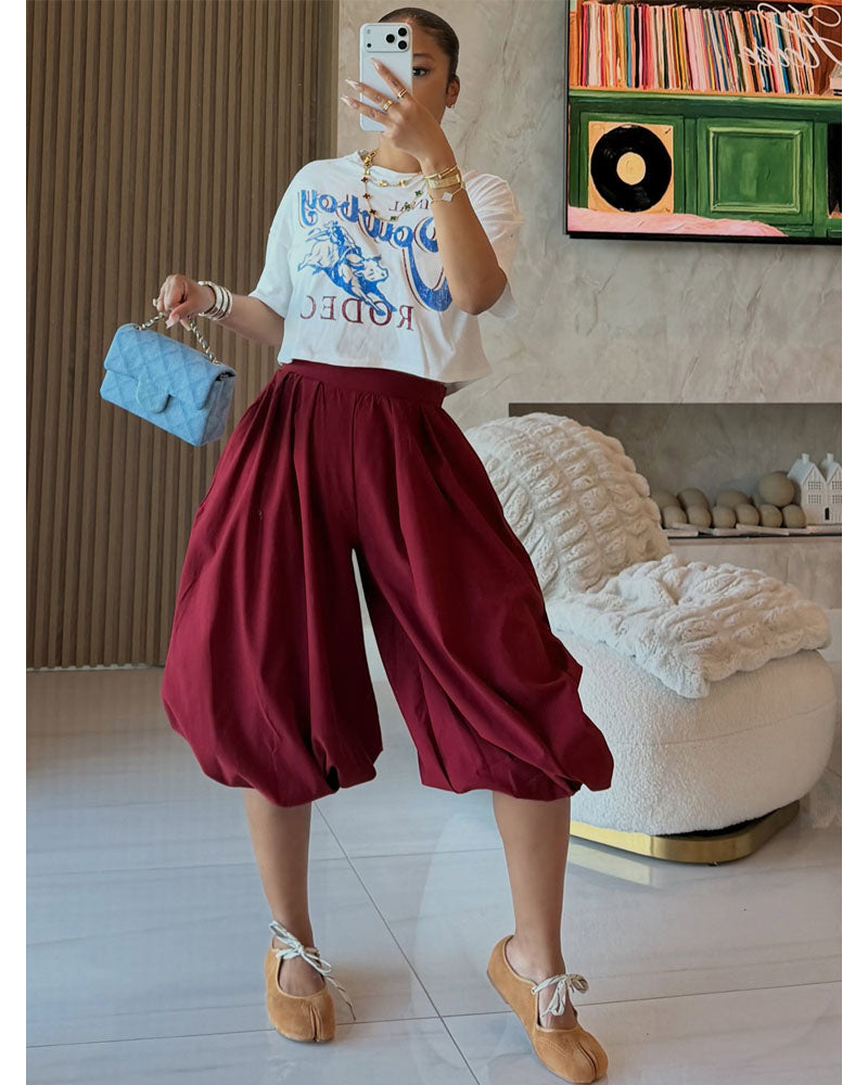 The Volume Move Balloon Capri Pants