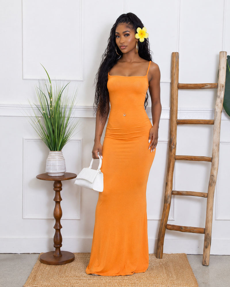 The Sunset Vinyl Slip Dress