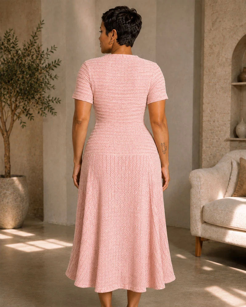 The Textured Edit Midi Dress