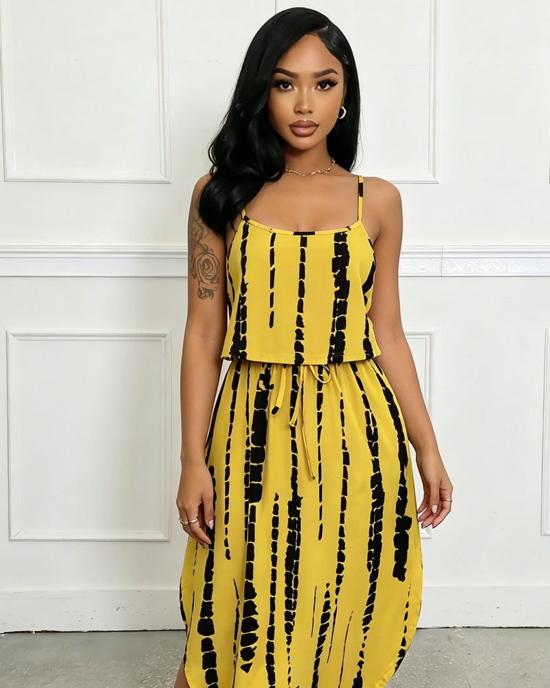 Tie Dye Casual Dress