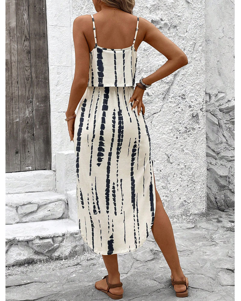 Tie Dye Casual Dress