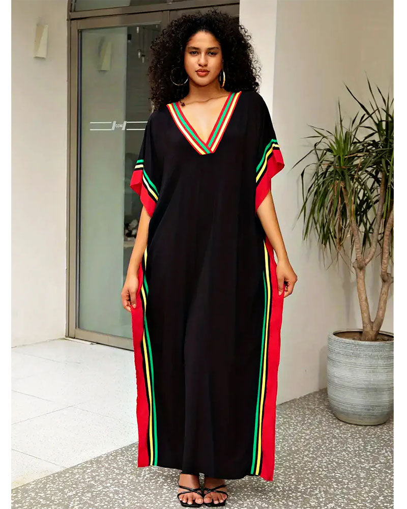 Tropical Kaftan Dress