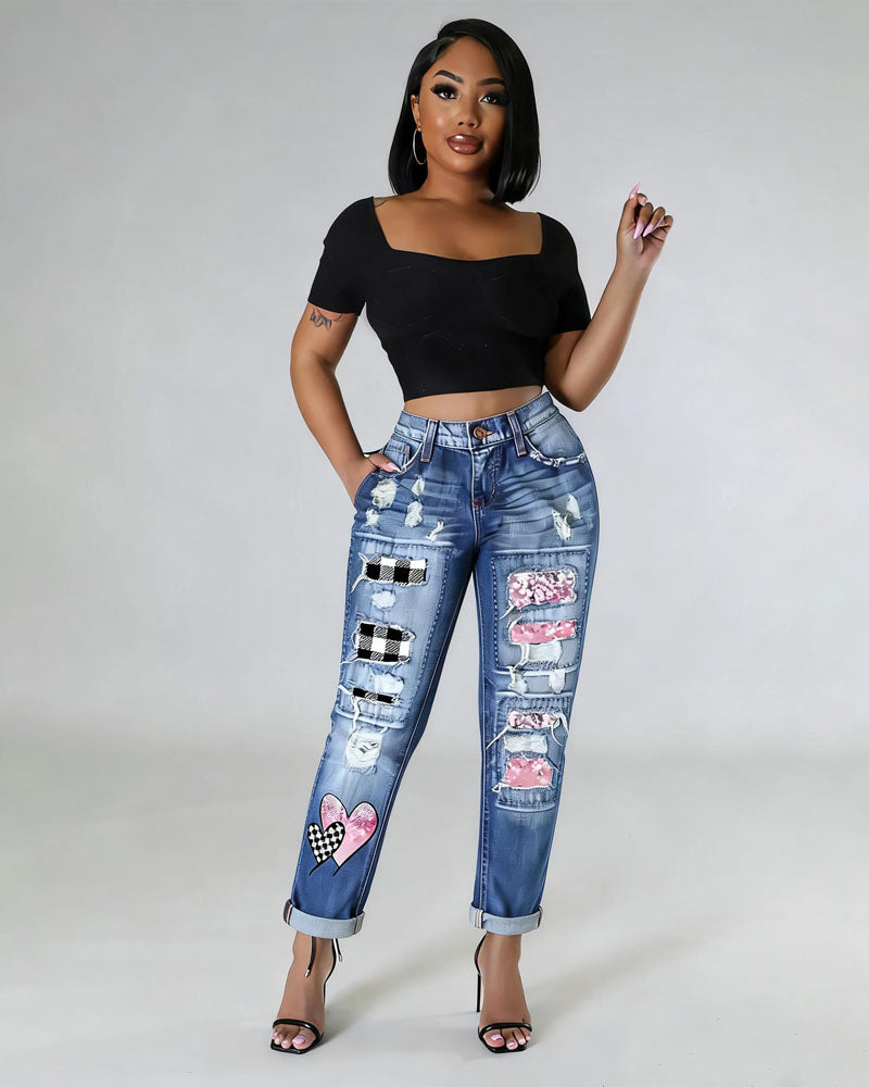 Valentine's Day Love Jeans